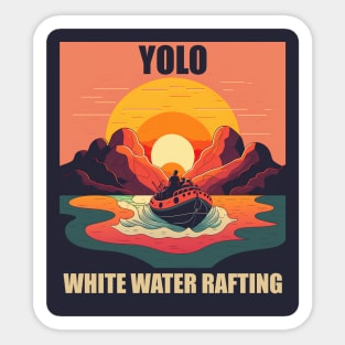 White Water Rafting 1 - Yolo Sticker